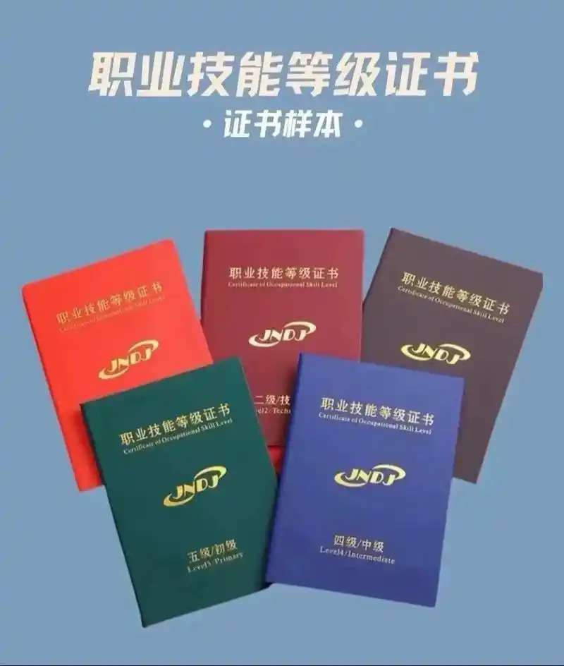 职业技能等级证书样本